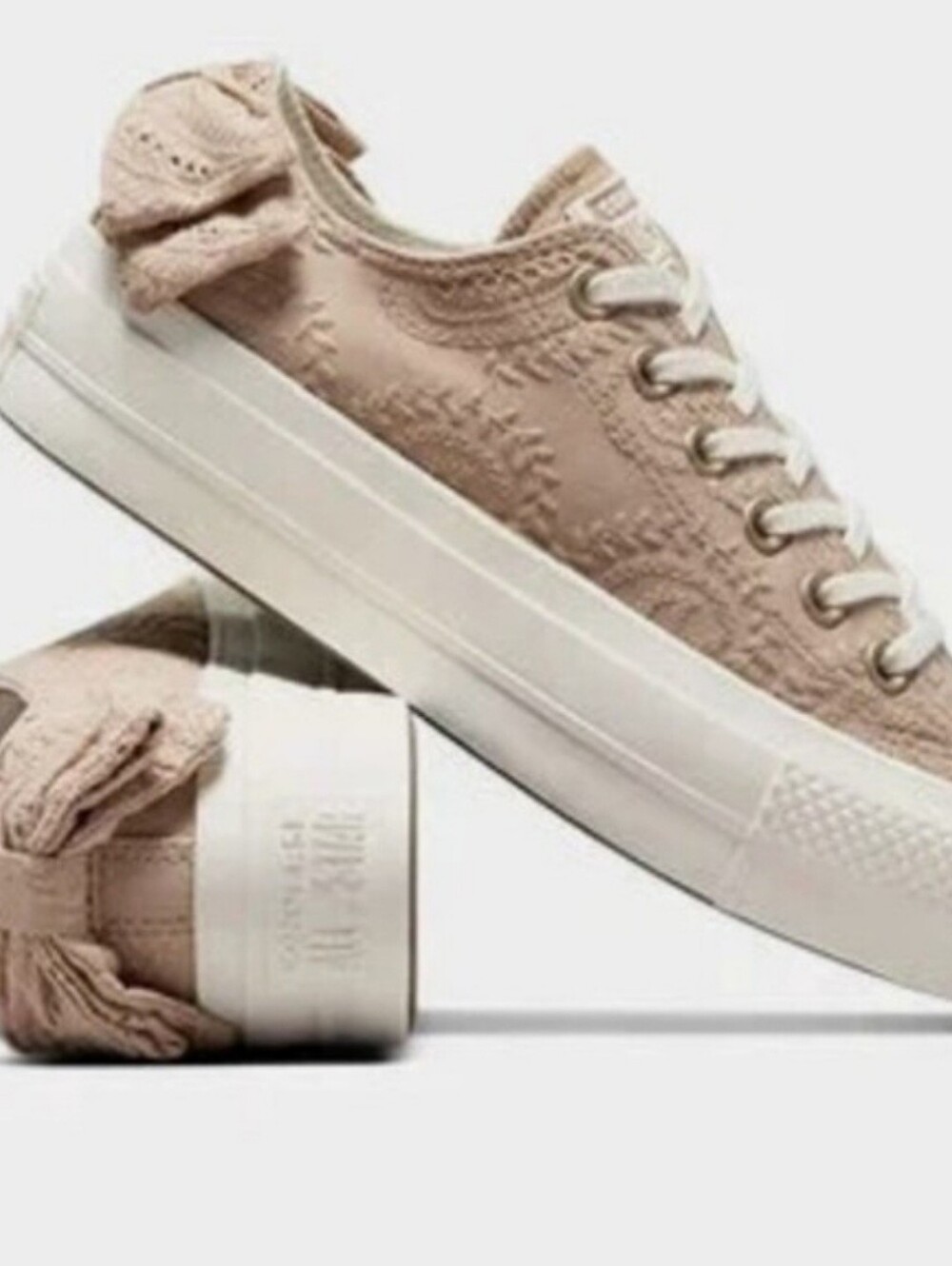 Converse ALL STAR Women's Lift Low-Top Sneakers in Soft Tan
